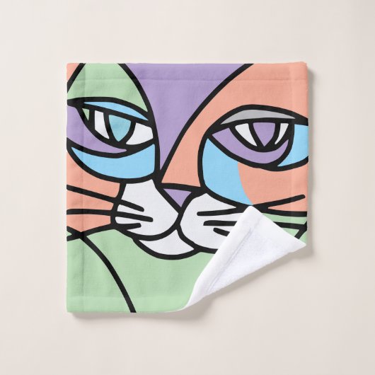 Kat Bad Handdoek (Wasdoekje)