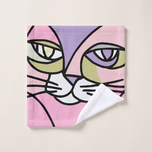 Kat Bad Handdoek (Wasdoekje)