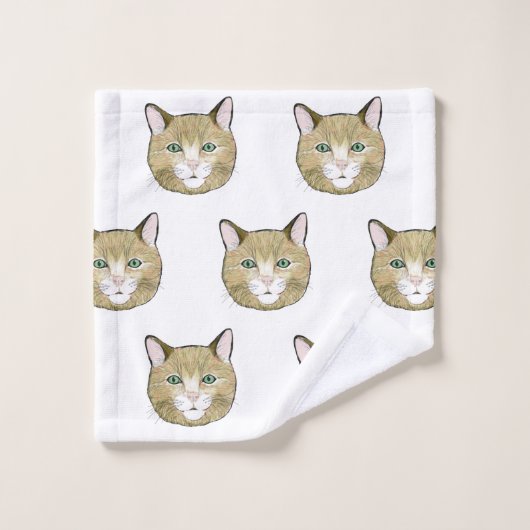 Kat Bad Handdoek (Wasdoekje)