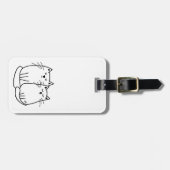 Kat bagagelabel (Voorkant horizontaal)