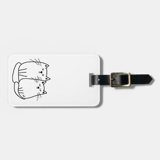 Kat bagagelabel (Voorkant horizontaal)