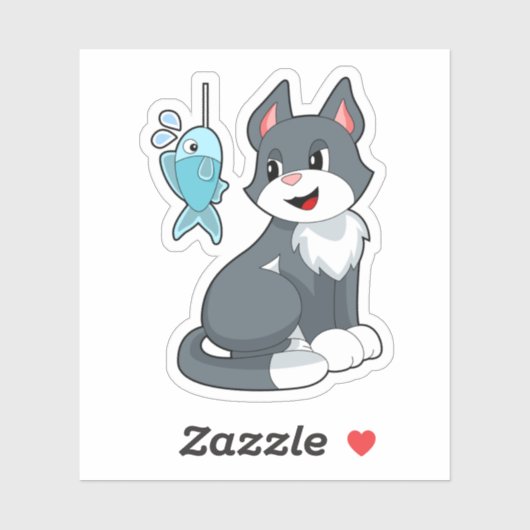 Kat Bait Fish Sticker (Vel)