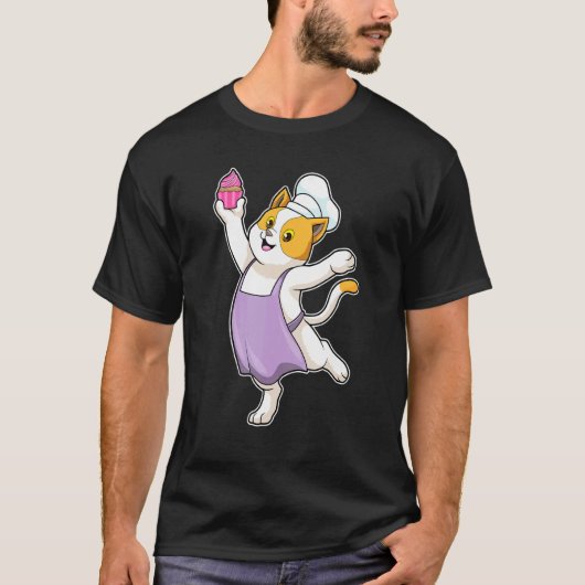 Kat Baker Muffin Chef Hoed T-shirt (Voorkant)