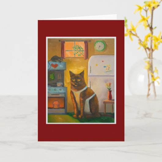 Kat Bakken Muffin in Cottage Keuken Kaart (Gele Bloem)