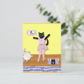 Kat ballet Briefkaarten (Staand voorkant)