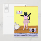 Kat ballet Briefkaarten (Voorkant / Achterkant)