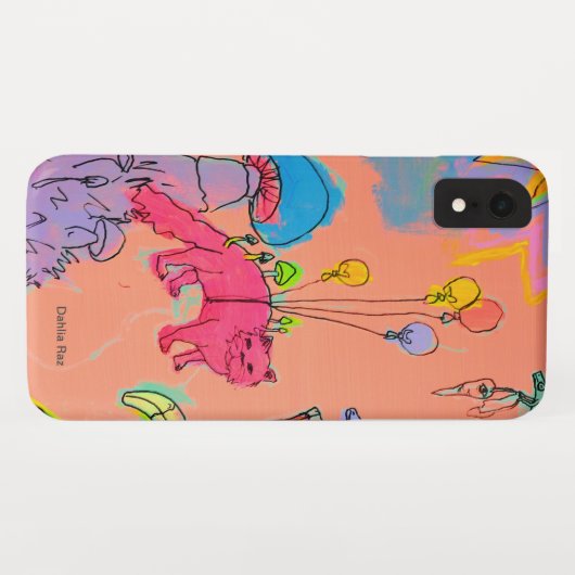 Kat ballonnen Case-Mate iPhone case (Achterkant (horizontaal))