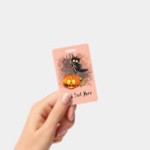 Kat Bang Door Pompoen Fun Halloween Karakter Badge (Handheld)