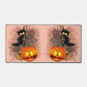 Kat Bang Door Pompoen Fun Halloween Karakter Bureaumat (Voorkant)