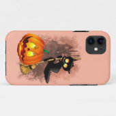 Kat Bang Door Pompoen Fun Halloween Karakter Case-Mate iPhone Case (Achterkant (horizontaal))