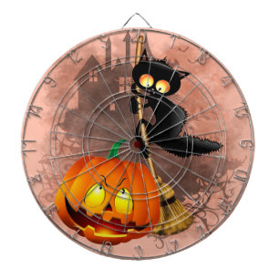 Kat Bang Door Pompoen Fun Halloween Karakter Dartbord