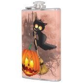 Kat Bang Door Pompoen Fun Halloween Karakter Heupfles (Links)