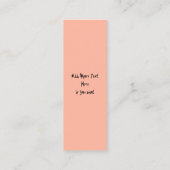 Kat Bang Door Pompoen Fun Halloween Karakter Mini Visitekaartje (Achterkant)