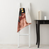 Kat Bang Door Pompoen Fun Halloween Karakter Sherpa Deken (In situ)