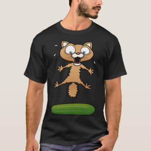 Kat bang voor Komkommer  Kitty Kat T-shirt