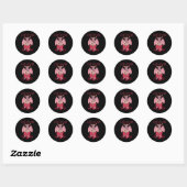 Kat Baphomet Satanische Geit Witchcraft Lucifer Ronde Sticker (Vel)