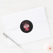 Kat Baphomet Satanische Geit Witchcraft Lucifer Ronde Sticker (Envelop)