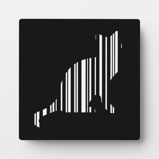 KAT BAR CODE Kittie Barcode Huisdier Patroon Ontwe Fotoplaat (Voorkant)