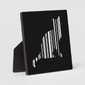 KAT BAR CODE Kittie Barcode Huisdier Patroon Ontwe Fotoplaat (Voorkant)