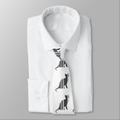 KAT BAR CODE Kittie Barcode Huisdier Patroon Ontwe Stropdas (Gebonden)