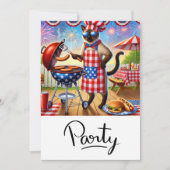 KAT Barbecue Feest 4 juli Onafhankelijkheidsdag Kaart (Voorkant)