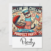 KAT Barbecue Feest 4 juli Onafhankelijkheidsdag Kaart (Voorkant)