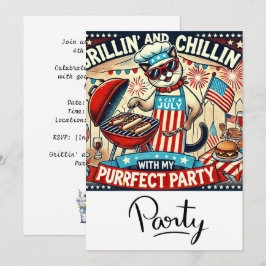 KAT Barbecue Feest 4 juli Onafhankelijkheidsdag  Kaart