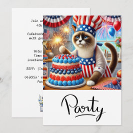 KAT Barbecuefeest 4 juli Onafhankelijkheidsdag  Kaart