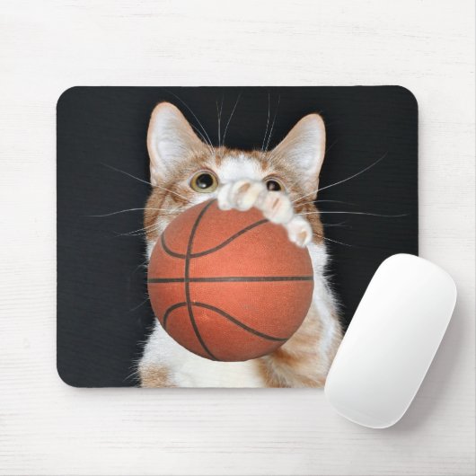 Kat basketbal muismat (Met muis)