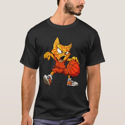 Kat Basketbal T-shirt (Voorkant)