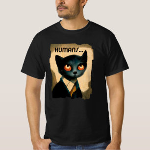 Kat bedekt door mensen   Kunst voor kattenlawaai T-shirt