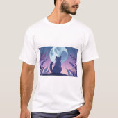kat bedrukt t-shirt (Voorkant)