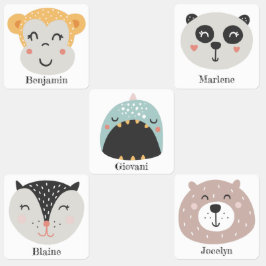 Kat beer katten en meisjes kinderlabels