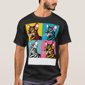 Kat Bengalen Kunst Kat Liefhebbers T-shirt