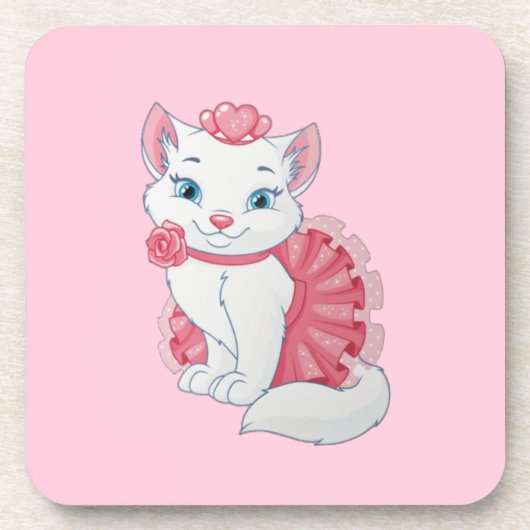 Kat Beverage Coaster Bier Onderzetter (Voorkant)