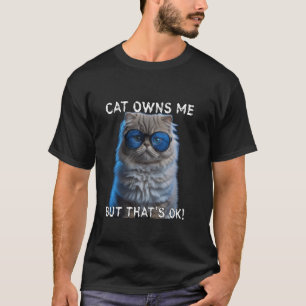 Kat bezit mij, Grappige Kat Vader, Schattige Kat M T-shirt