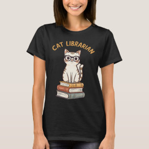 KAT BIBLIOTHECARIS Boekenwurm T-shirt