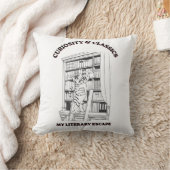 Kat Bibliothecaris Esthetische Kunstposter Kussen (Deken)