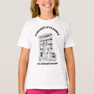 Kat Bibliothecaris Esthetische Kunstposter T-shirt