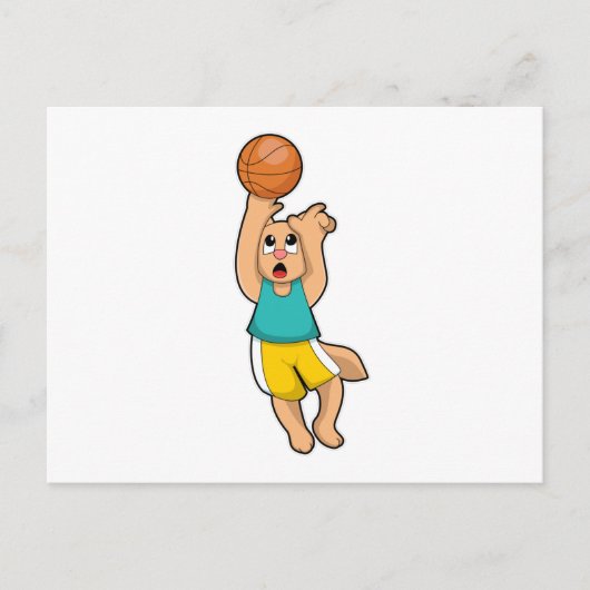 Kat bij Basketbalsport Briefkaart (Voorkant)