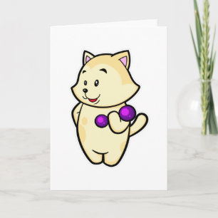 Kat bij Biceps-training met Dumbbell Kaart