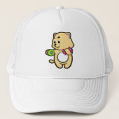 Kat bij Biceps-training met Dumbbells Trucker Pet (Voorkant)