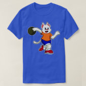 Kat bij Bowling met Bowling bal 1 T-shirt (Design voorkant)