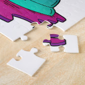 Kat bij Chess met Chess-stuk Rook Legpuzzel (Zijkant)