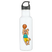 Kat bij de Basketball-sport Waterfles (Voorkant)