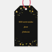 Kat bij Fireplace Cadeaulabel (Achterkant)