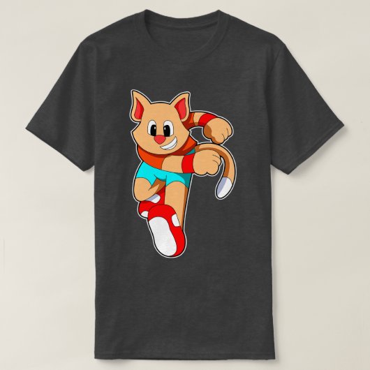 Kat bij Fitness Jogging T-shirt (Design voorkant)