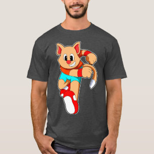 Kat bij Fitness Jogging T-shirt
