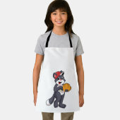 Kat bij honkbal met honkbalhandschoen.PNG Schort (Insitu)