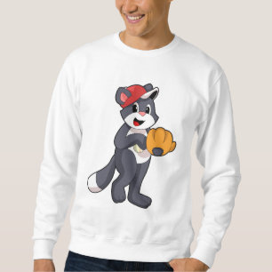 Kat bij honkbal met honkbalhandschoen.PNG Trui